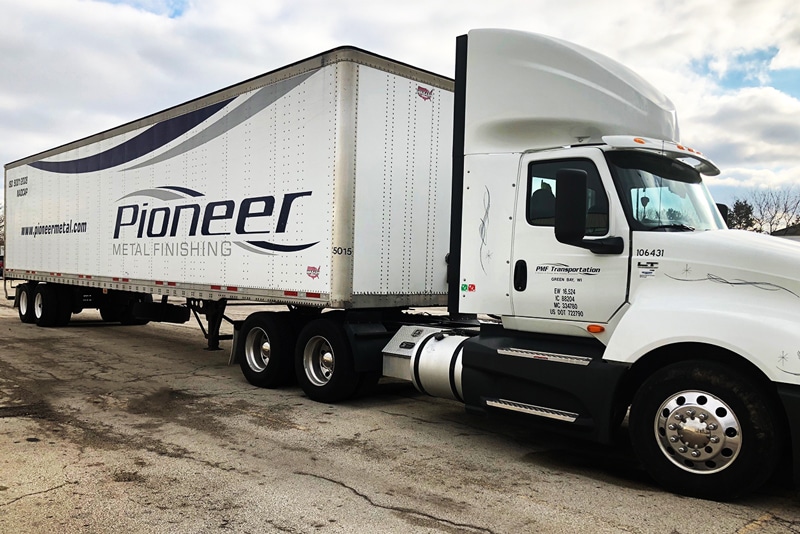 pioneer metal finishing truck