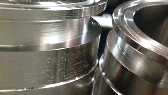 close up of round metal